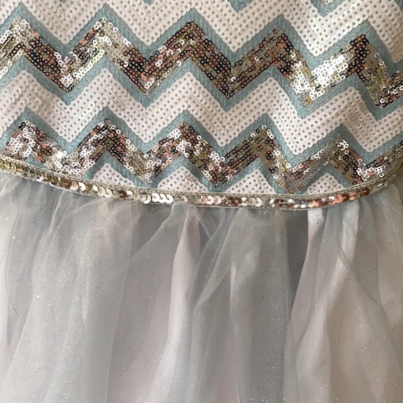 Beautiful glittery special occasion dress. - Picture 2 of 3